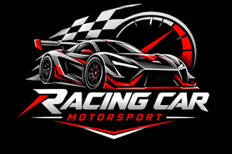 design unique racing car and motorsport logo