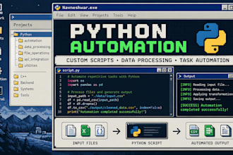 develop custom python scripts and automation tools