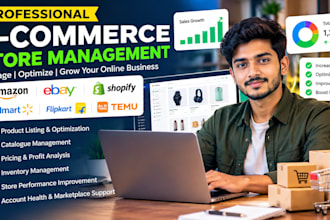 manage your amazon ebay shopify walmart and temu store