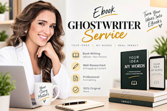 ghostwriter your fiction or non fiction book and ebook professionally