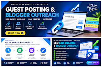 do guest posting, blogger outreach and SEO link building