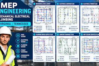 mep engineering hvac electrical plumbing plans permit virginia tennessee