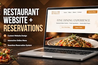 build a restaurant website with online menu and table reservations