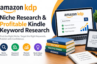 do amazon KDP niche research and profitable kindle keyword research
