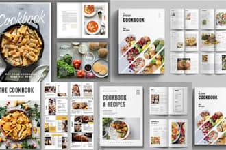 do canva cookbook design recipes cookbook layout design KDP cookbook formatting