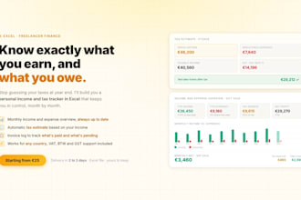 create a freelancer income and tax tracker in excel