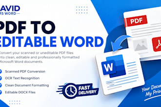 convert scanned PDF to editable word document