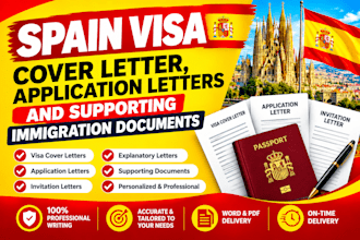write visa cover letter application letters and supporting immigration documents