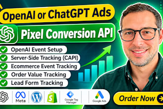 fix or setup openai chatgpt ads, ai ads pixel and server side tracking with GTM