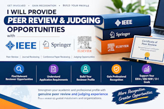 provide peer reviewed ieee springer elsevier judging opportunities
