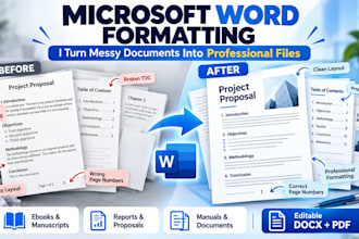 format ebooks, manuals and user guides in microsoft word