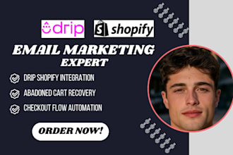 setup drip shopify cart recovery drip shopify checkout flow automation