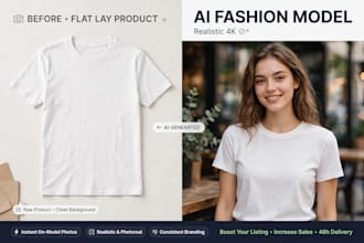 turn your product photo into a realistic ai model photo