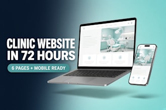 design a professional clinic website that books more patients