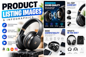 design professional e commerce product listing images