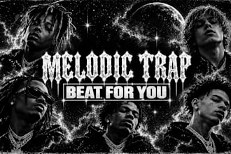 produce a custom melodic trap beat for you