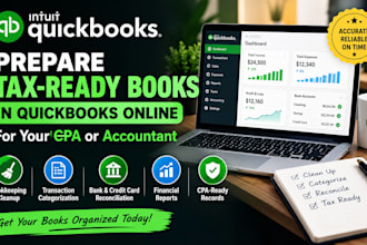 prepare tax ready books in quickbooks online for your CPA or accountant