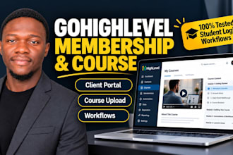 set up your gohighlevel membership, client portal, and course