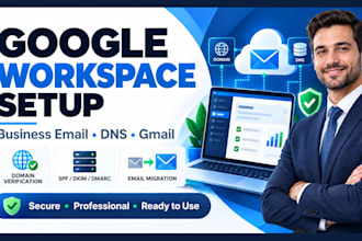configure google workspace gmail business email mx, spf, dkim and dmarc