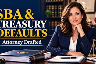 draft sba eidl hardship and treasury default dispute letters