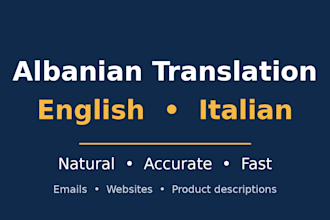 translate albanian to english or italian