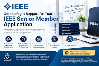 help you obtain ieee senior professional references for your application