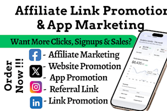 do affiliate link promotion, affiliate referral link and app marketing