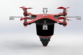 design custom drone light show or swarm drone cad models