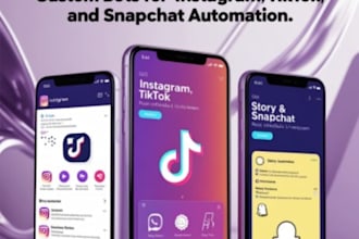 build api tiktok bot, telegram bot, instagram bot, twitter x bot, manychat bot
