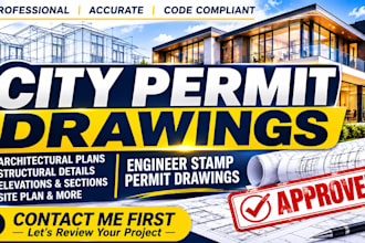 do city permit drawings as usa architect for permit plan permit engineer stamp