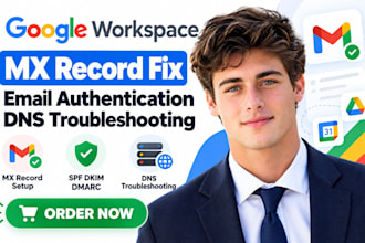 fix google workspace mx record email authentication dns troubleshooting