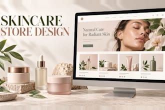 design a shopify skincare and beauty store