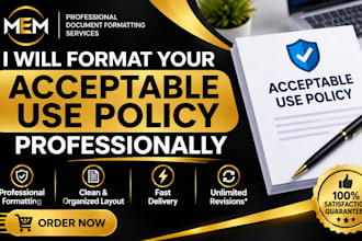 format an acceptable use policy