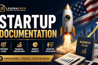 create startup documentation, business plans, and founder documents