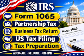form 1065 partnership tax return US tax preparation business tax filing support