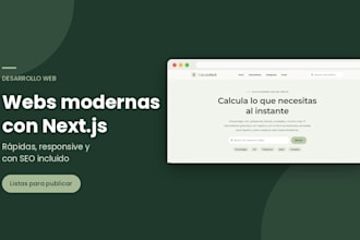 una web profesional con nextjs y SEO