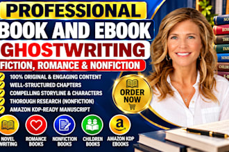 ghostwrite kdp book writer fiction romance book ghostwriter nonfiction writer