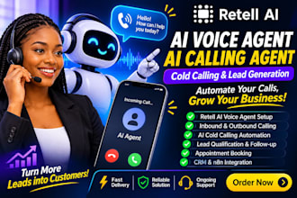 setup retell ai voice agent ai calling agent ai cold calling ai lead generation