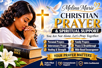 pray for you and provide christian prayer and spiritual support