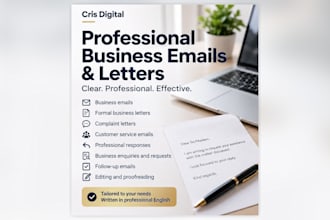 write professional business emails and letters