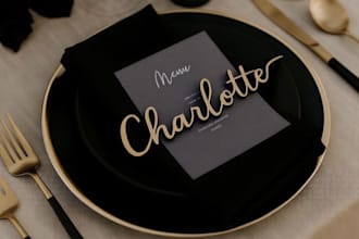 wedding invitation luxury table place names