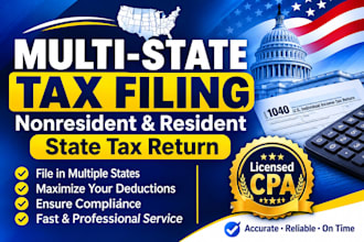 do multi state tax filing nonresident and resident state tax return CPA