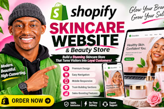 skincare website skincare cosmetics store beauty website skincare shopify store