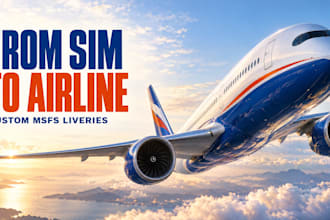 create a custom livery design, msfs 2024 flight simulator airplane livery