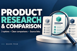 research and compare products based on your requirements