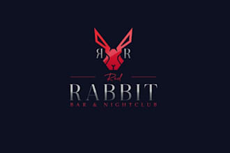 design nightclub red rabbit logo