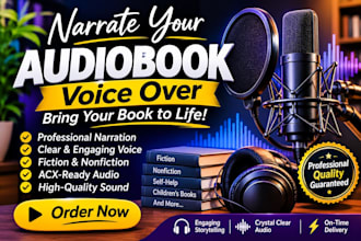 narrate your audiobook with a professional voice over