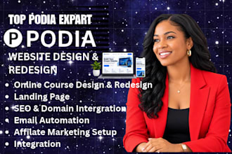 do podia website, podia online course, kajabi course website, community building
