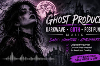ghost produce darkwave goth post punk music with a dark haunting vibe