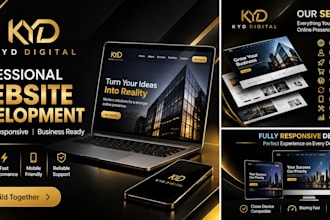design and develop a professional responsive website